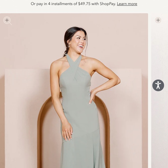 Revelry Athena Chiffon Dress - Picture 3 of 7